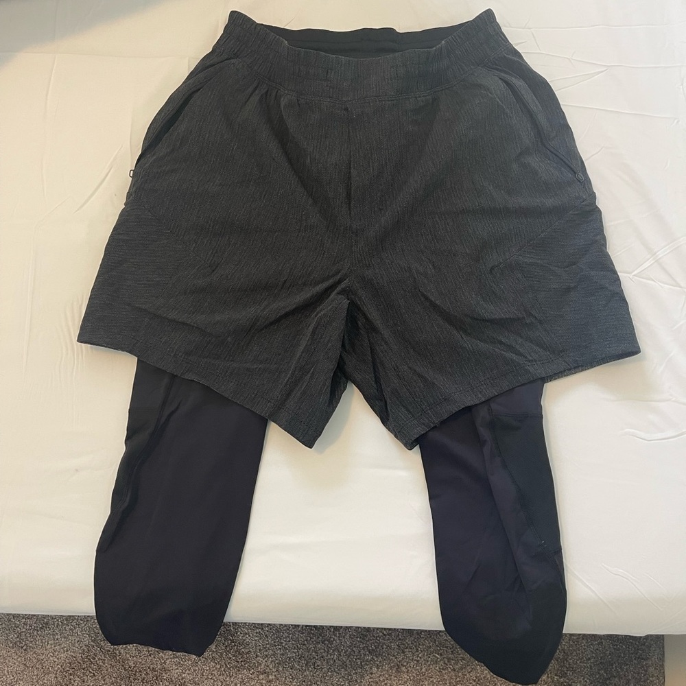 MENS LULULEMON SHORT WITH LEGGINGS